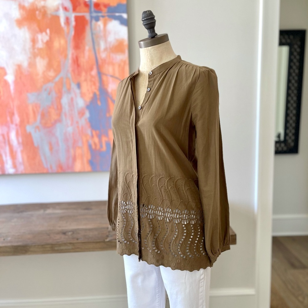 J.Crew Eyelet Button Down